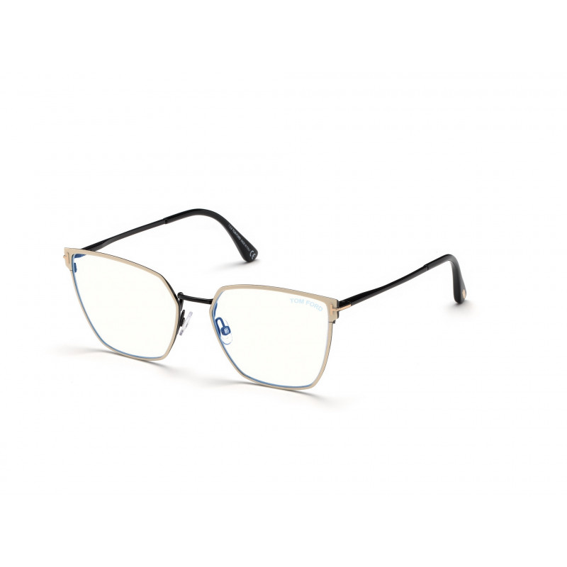 Eyeglasses Tom Ford FT 5574 -B 021 Shiny White / Black 55mm