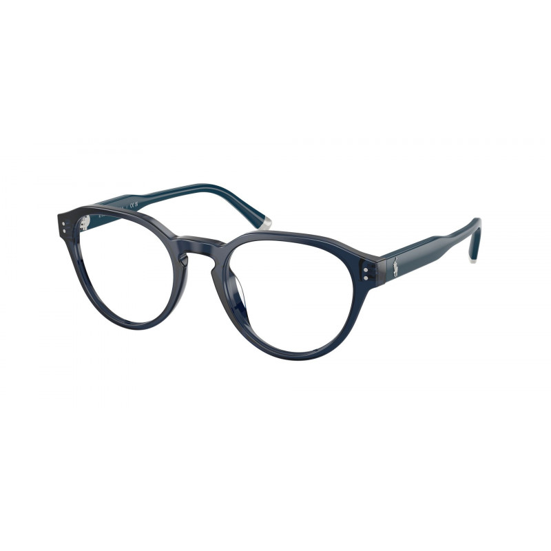 Eyeglasses Polo PH 2304 F 5955 Shiny Transparent Navy Blue / Demo 50mm