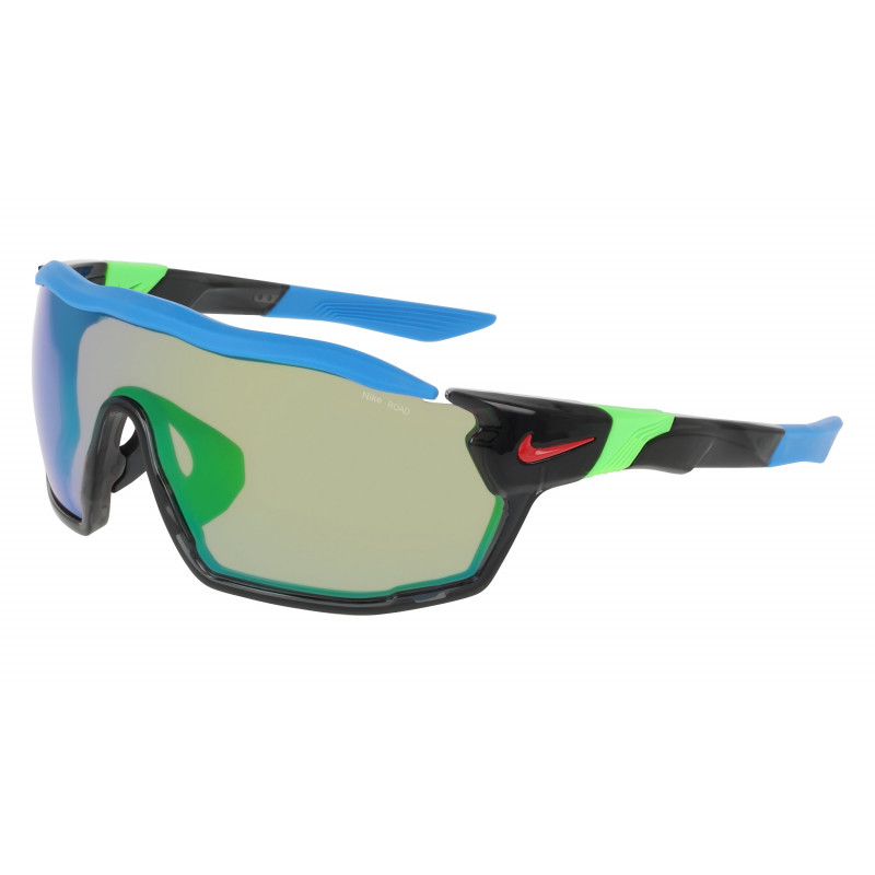 Sunglasses NIKE SHOW X RUSH E DZ 7369 060 Anthracite / Road Green Mirror 58mm