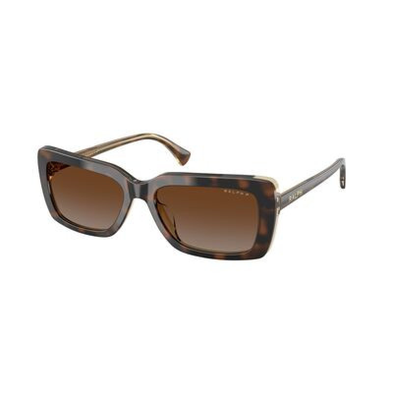 Sunglasses Ralph RA 5342 U 6294T5 Tortoise On Transparent / Polar Gradient Brown Policarbonate Polarized 56mm