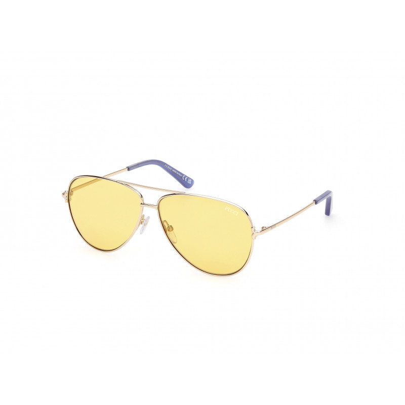 Sunglasses Emilio Pucci EP 0229 32E Shiny Pale Gold / 60mm