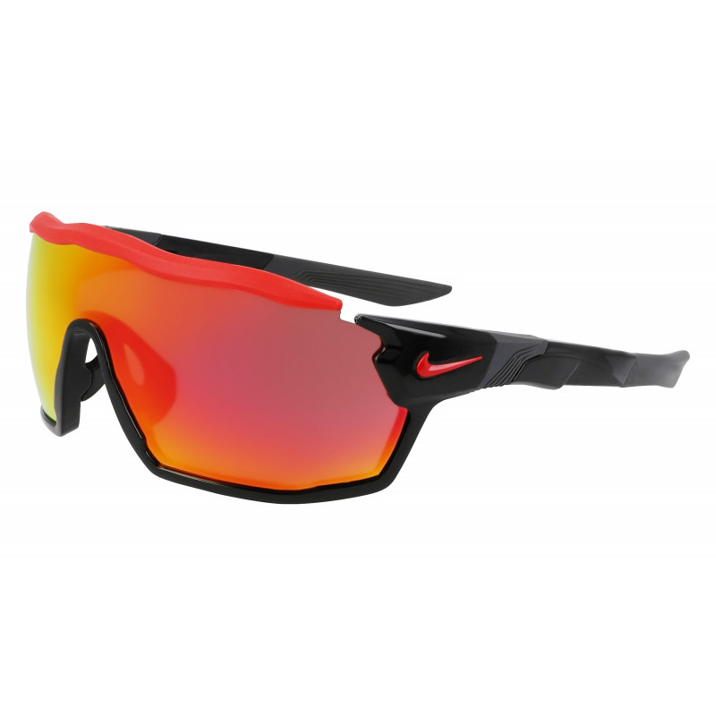 Sunglasses NIKE SHOW X RUSH M DZ 7370 010 Black/Red Mirror 58mm