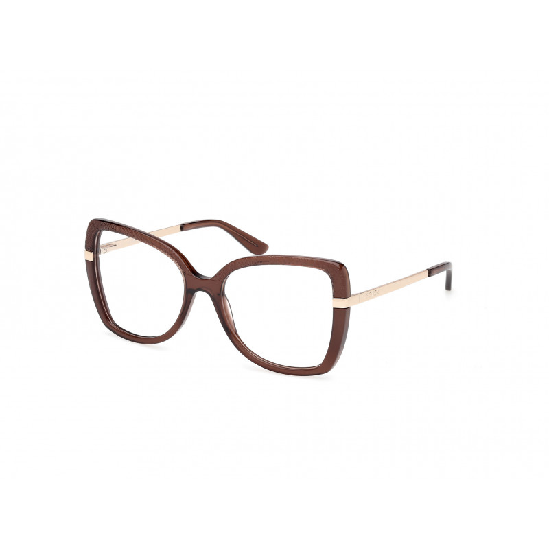 Eyeglasses Guess GU 50245 048 Shiny Dark Brown / Pale Gold 54mm