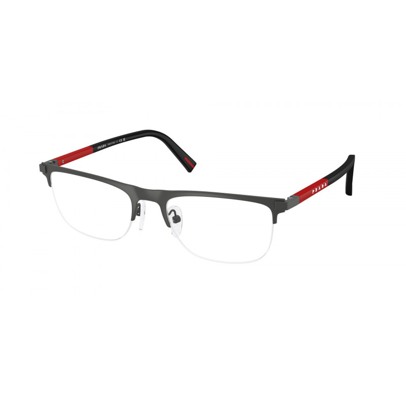 Eyeglasses Prada Linea Rossa PS 50 RV 06P1O1 Grey Rubber / Demo Lens 55mm