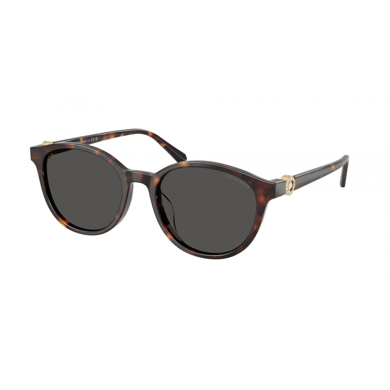 Sunglasses Swarovski SK 6075 D 100287 Havana / Dark Grey Polyamide Standard 55mm