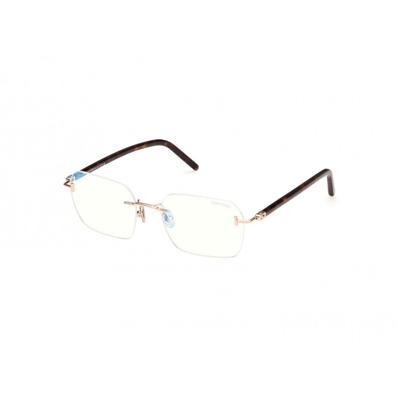 Eyeglasses Tom Ford FT 5934 -B 028 Shiny Rose Gold / Matte Black 54mm