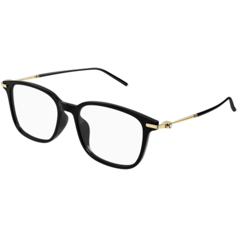 Eyeglasses Montblanc MB 0413 OA- 002 Black / Transparent Gold 54mm