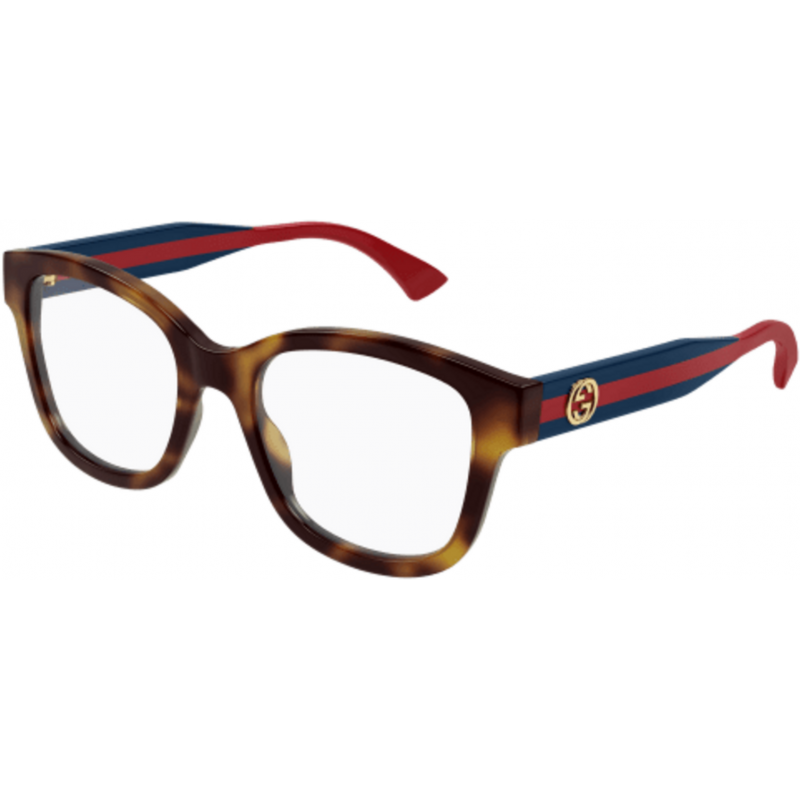 Eyeglasses Gucci GG 1863 O- 002 Havana / Transparent Blue