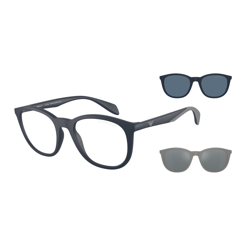 Sunglasses Emporio Armani EA 4211 F 50881W Matte Blue Clear 53mm
