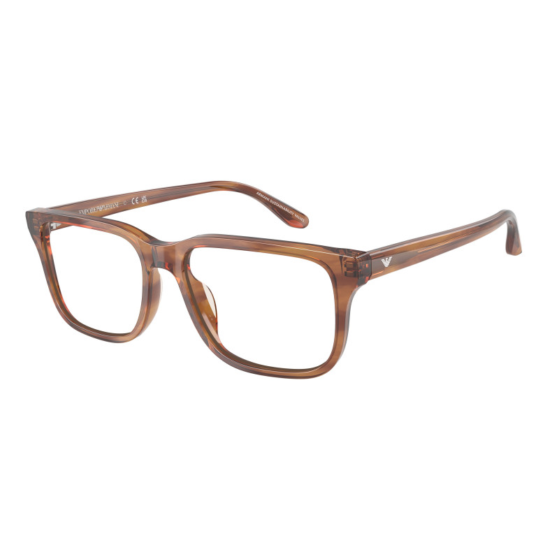Eyeglasses Emporio Armani EA 3250 U 6203 Shiny Havana Brown / Demo Lens 56mm