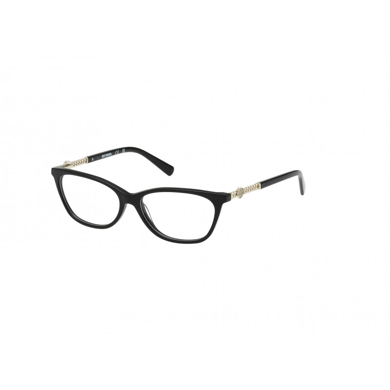Eyeglasses Harley-Davidson HD 50151 001 Shiny Black Pale Gold 54mm