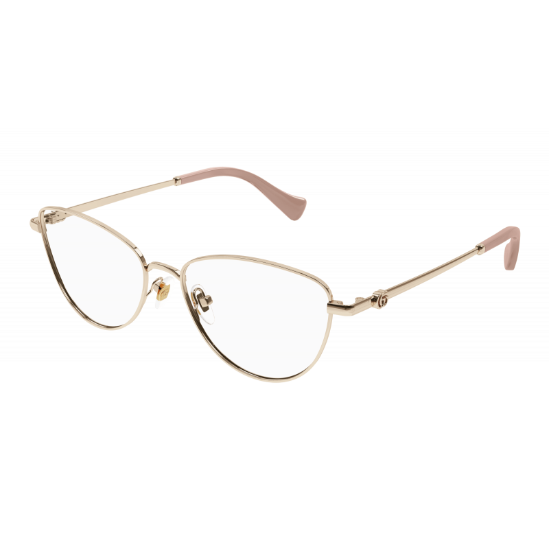Eyeglasses Gucci GG 1595 O- 002 Gold / Transparent 55mm