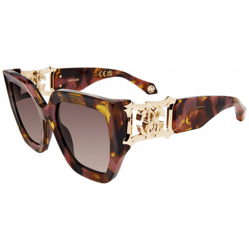 Sunglasses Roberto Cavalli SRC 089 01gq Brown/Pink Havana