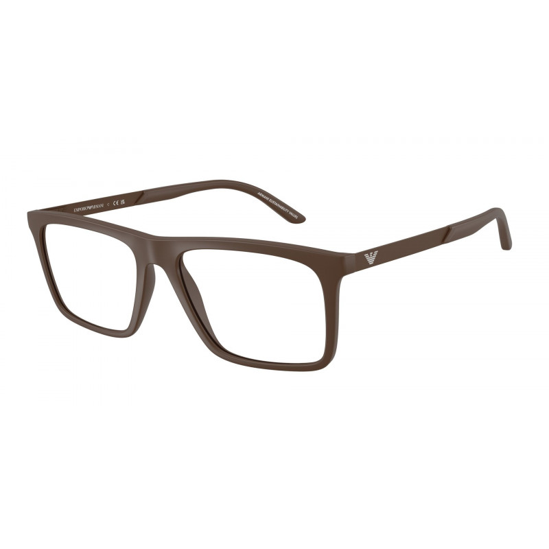 Eyeglasses Emporio Armani EA 3253 F 6243 Matte Brown Demo Lens 55mm