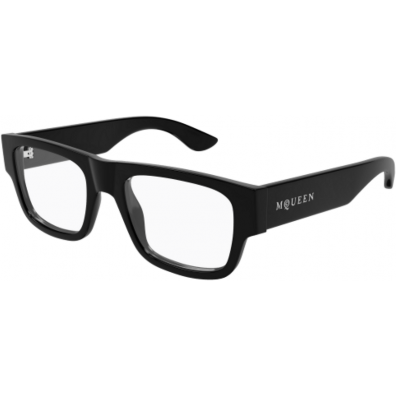 Eyeglasses Alexander McQueen AM 0511 O- 001 Black / Transparent 53mm