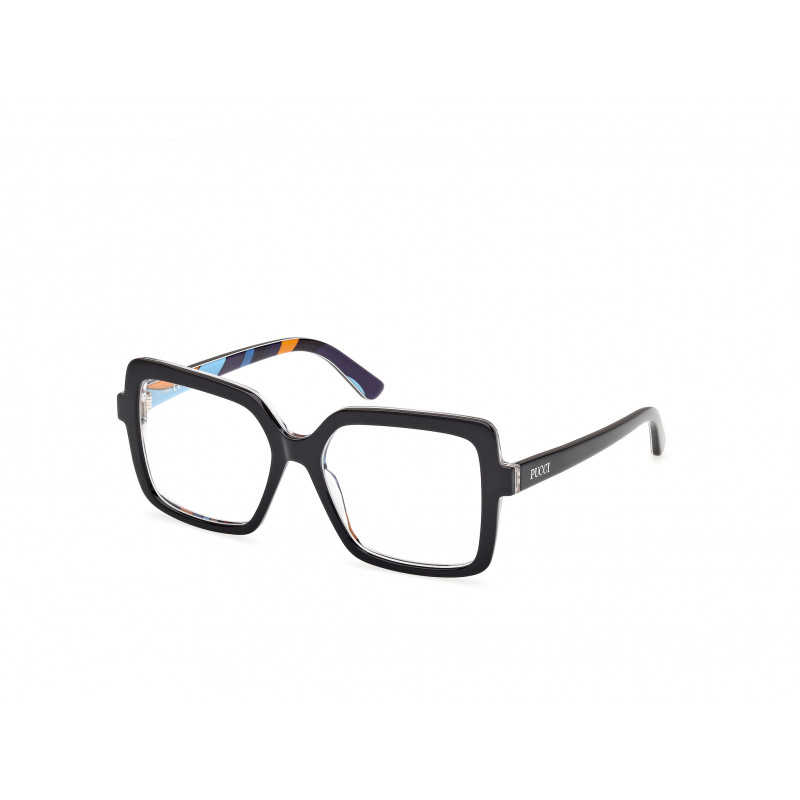 Eyeglasses Emilio Pucci EP 5265 004 Black/White / Shiny Black 54mm