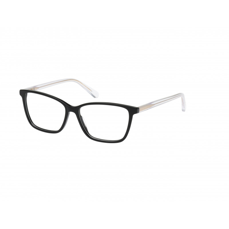 Eyeglasses Kenneth Cole Reaction RN 50057 001 Shiny Black & Crystal 55mm