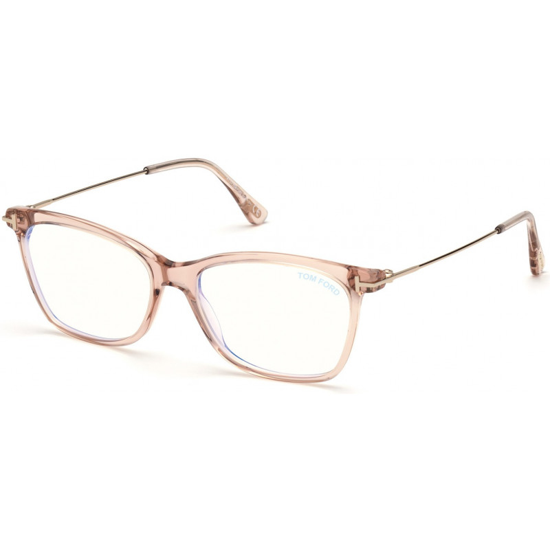 Eyeglasses Tom Ford FT 5712 -B 072 Shiny Light Pink / Pale Gold 50mm