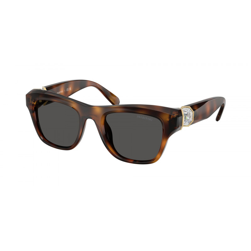 Sunglasses Swarovski SK 6056 U 100287 Havana / Dark Grey Polyamide Standard 50mm