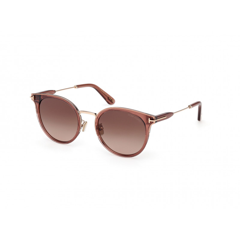 Sunglasses Tom Ford FT 1244 -K Asian fit 45F Shiny Light Brown / 54mm