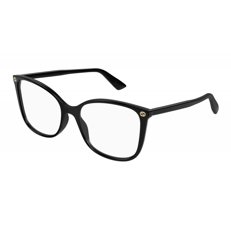 Eyeglasses Gucci GG 0026 O- 001 Black / Transparent 53mm