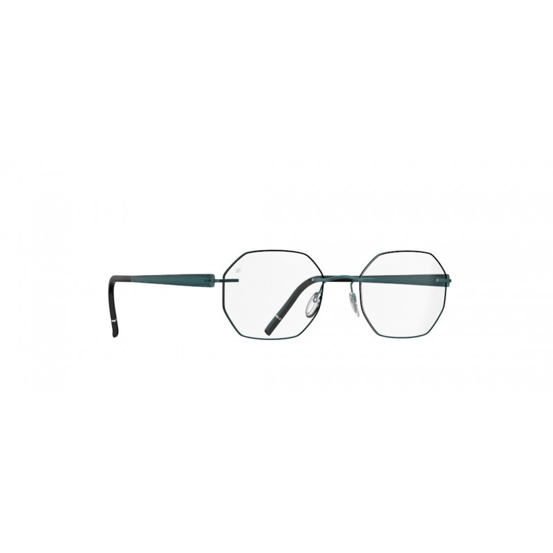 Eyeglasses Silhouette The Sky Color Groove Demo Rimless 5600 5145 Light Teal - Special Glazing 49mm