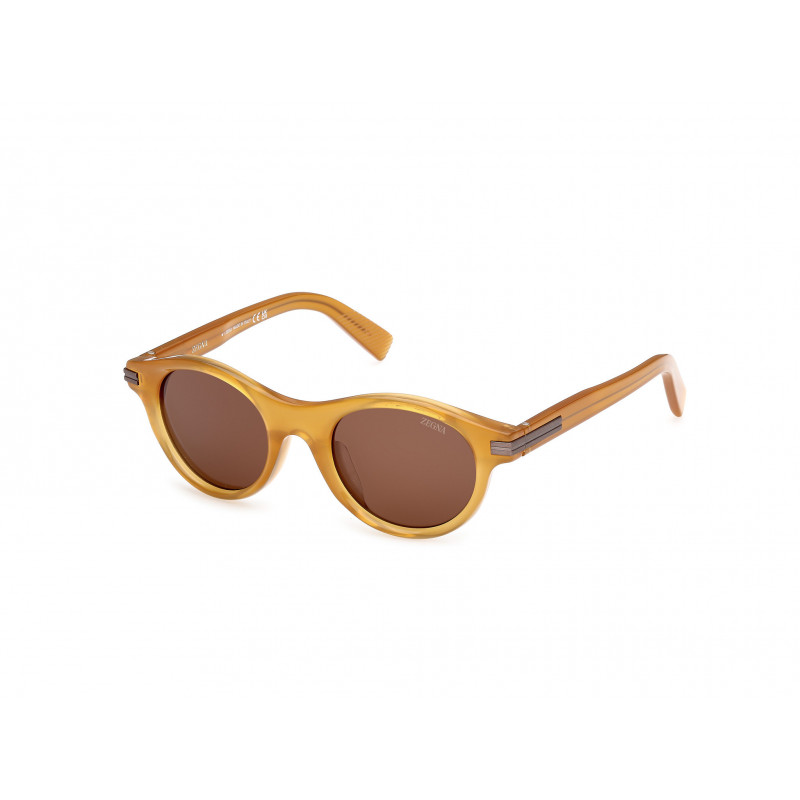Sunglasses Zegna EZ 0271 45E Shiny Light Brown / 48mm