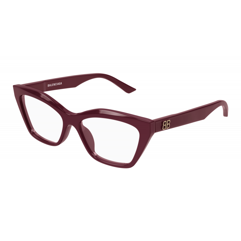 Eyeglasses Balenciaga BB 0342 O- 010 Red / Transparent 55mm