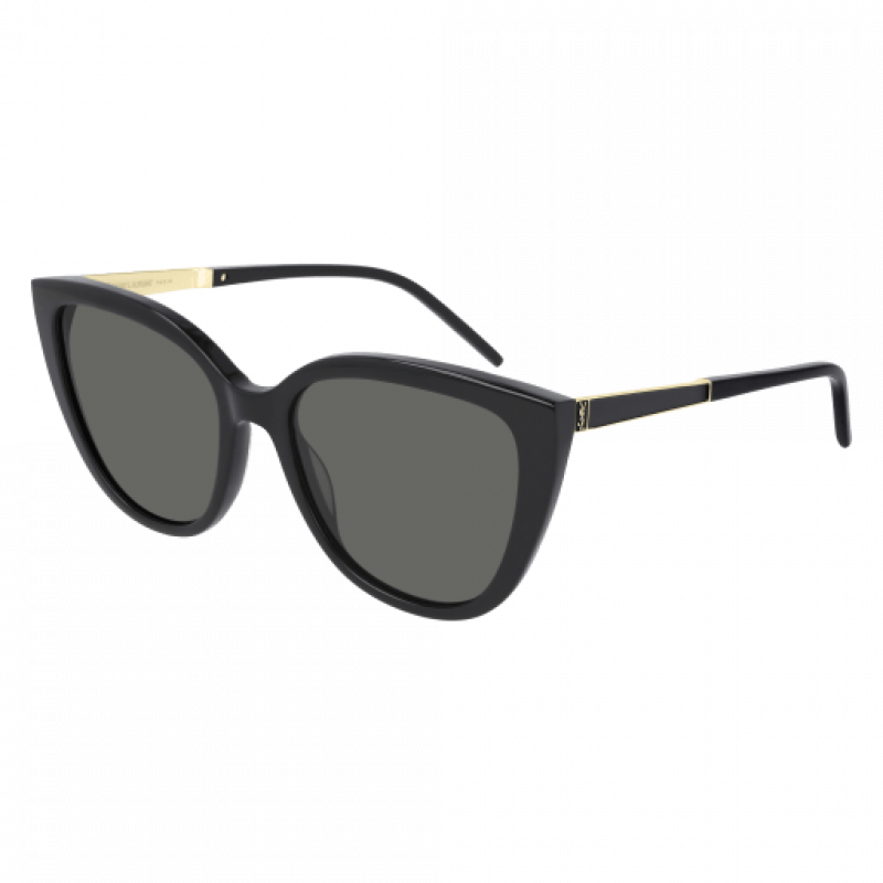 Sunglasses Saint Laurent SL M 70 - 002 Black / Grey Gold 55mm