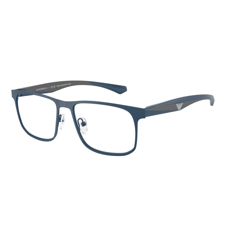Eyeglasses Emporio Armani EA 1163 3389 Matte Blue Demo Lens 55mm
