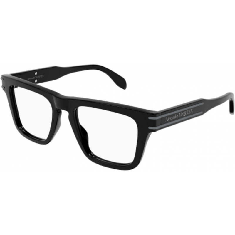 Eyeglasses Alexander McQueen AM 0400 O- 001 Black / Transparent 52mm