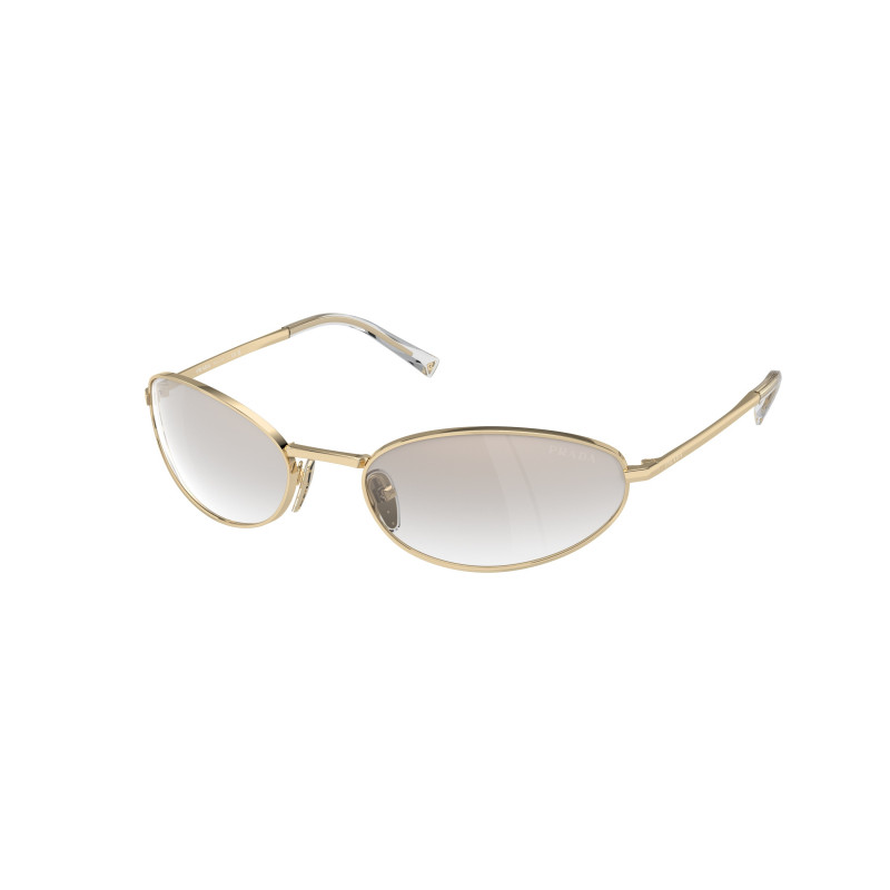 Sunglasses Prada PR A 59 S 14N7H1 Pale Gold Clear Mirror Gr