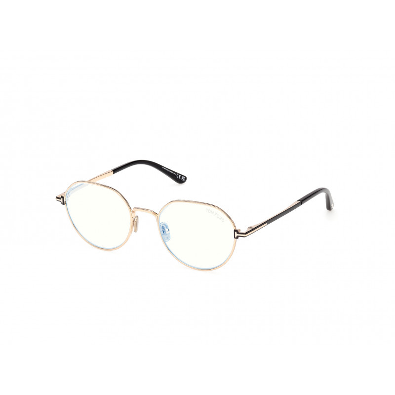 Eyeglasses Tom Ford FT 6127 -B 028 Shiny Rose Gold / Black 51mm