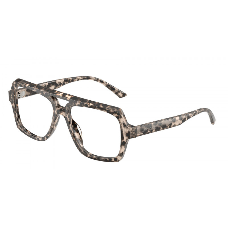 Eyeglasses Jimmy Choo JC 3071 U 5115 Grey Glitter Havana / Demo Lens 52mm