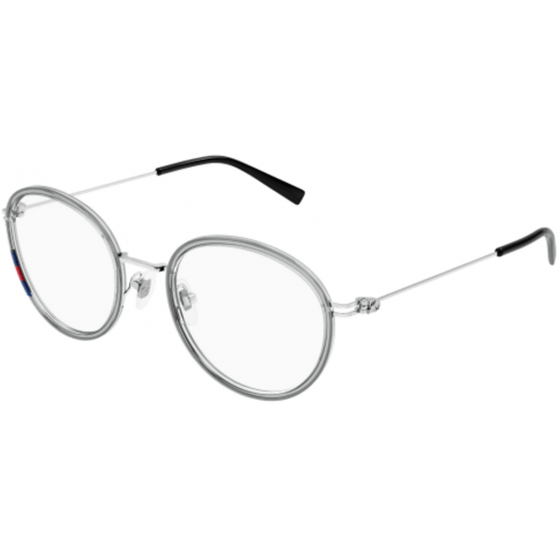 Eyeglasses Gucci GG 1851 O- 003 Grey / Transparent Silver