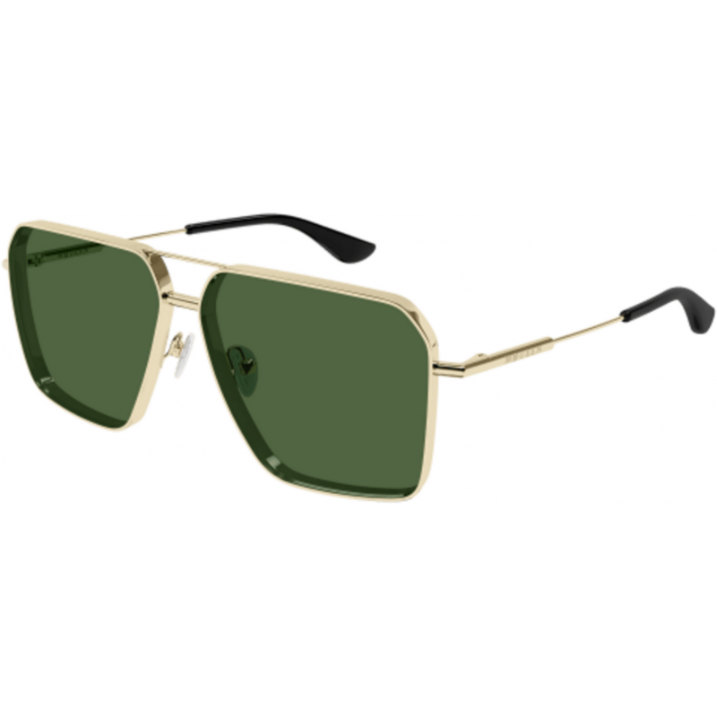 Sunglasses Alexander McQueen AM 0500 S- 003 Gold / Green 60mm