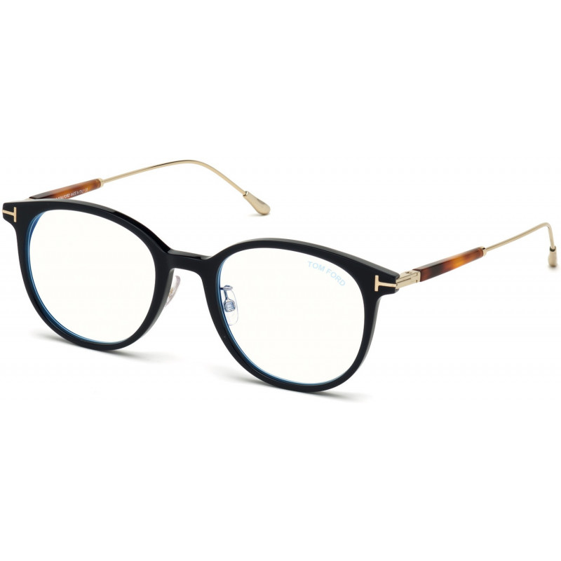 Eyeglasses Tom Ford FT 5644 -D-B Asian fit 090 Shiny Blue Pale Gold 52mm