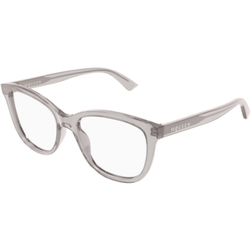 Eyeglasses Alexander McQueen AM 0487 O- 003 Grey / Transparent 54mm