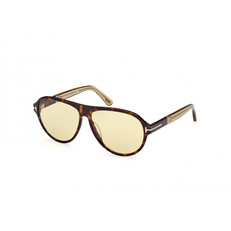 Sunglasses Tom Ford FT 1080 52N Dark Havana / Shiny Light Yellow 59mm