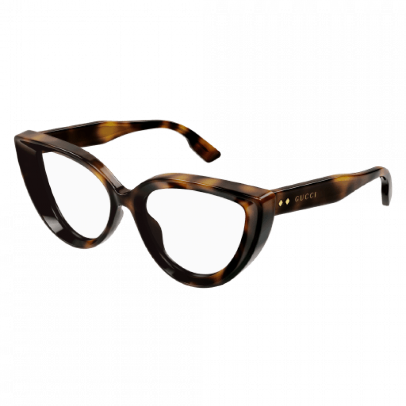 Eyeglasses Gucci GG 1530 O- 002 Havana / Transparent 52mm