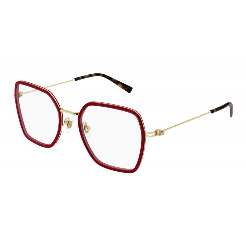 Eyeglasses Gucci GG 1850 O- 004 Burgundy / Transparent Gold 51mm