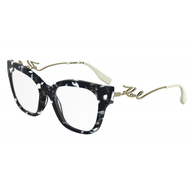 Eyeglasses KARL LAGERFELD KL 6191 016 Marble Black 52mm