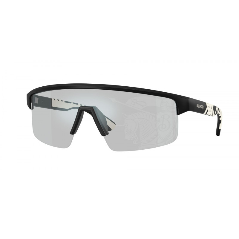 Sunglasses Burberry BE 4498 426569 Matte Black / Light Grey Tampo Silver Polyamide Standard 38mm