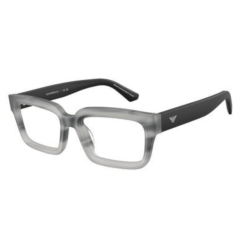 Eyeglasses Emporio Armani EA 3277 U 6367 Matte Striped Havana Grey / Demo Lens 54mm