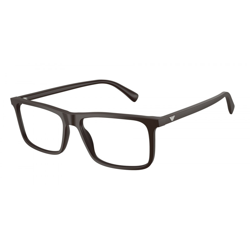 Eyeglasses Emporio Armani EA 3288 6452 Matte Brown Demo Lens 55mm