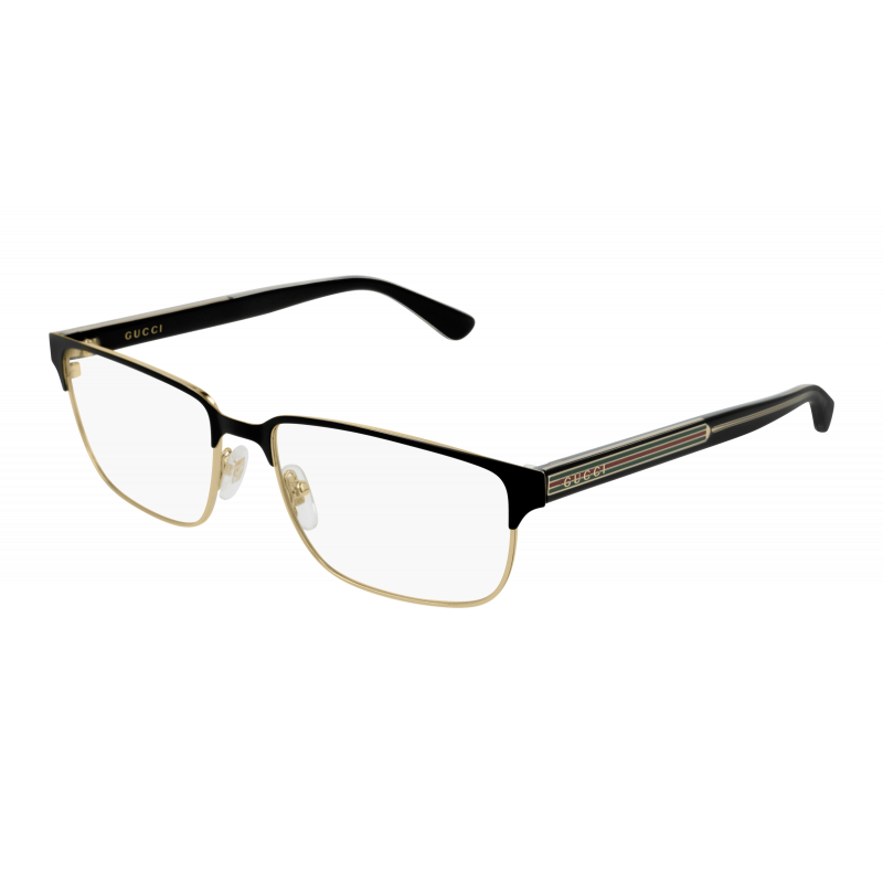 Eyeglasses Gucci GG 0383 O- 004 Black / Transparent 58mm