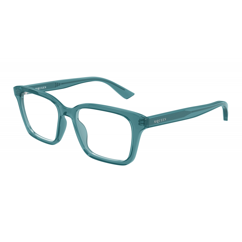Eyeglasses Alexander McQueen AM 0566 O- 005 Blue / Transparent 53mm