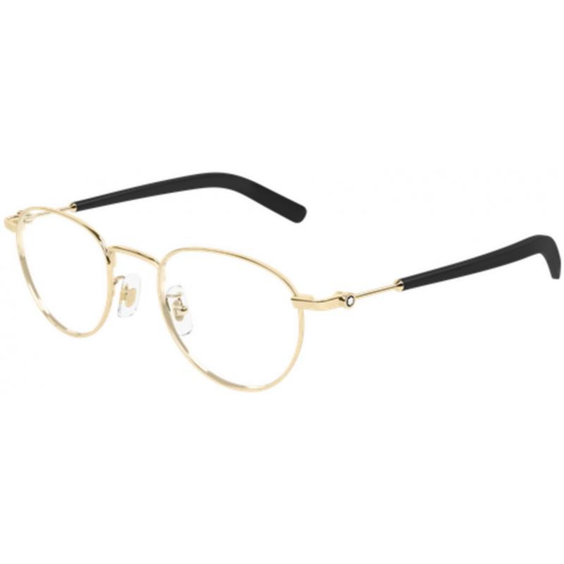 Eyeglasses Montblanc MB 0423 O- 001 Gold / Transparent 49mm