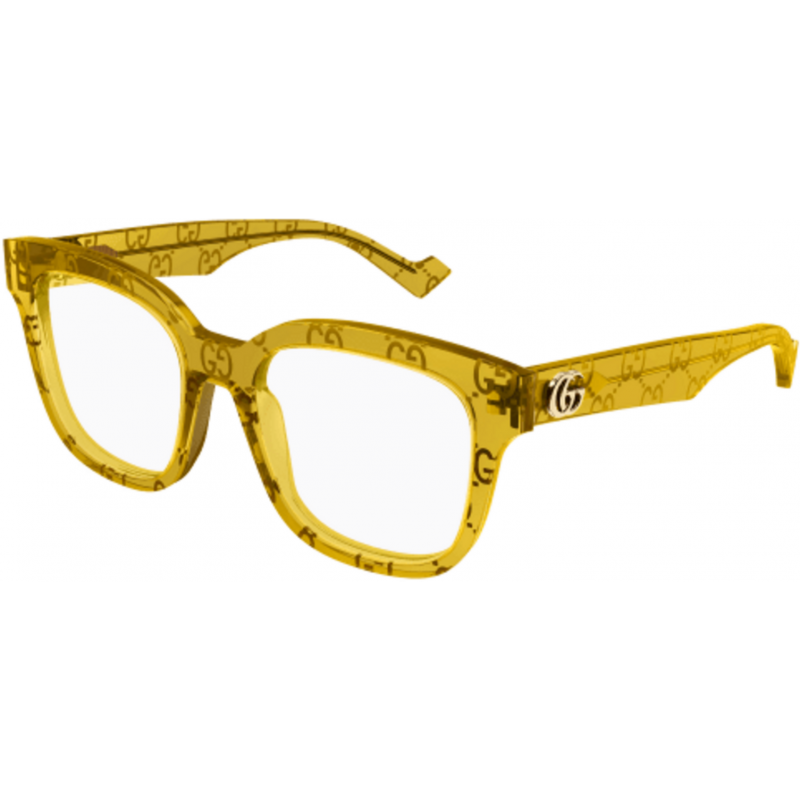 Eyeglasses Gucci GG 0958 O- 012 Yellow / Transparent 52mm