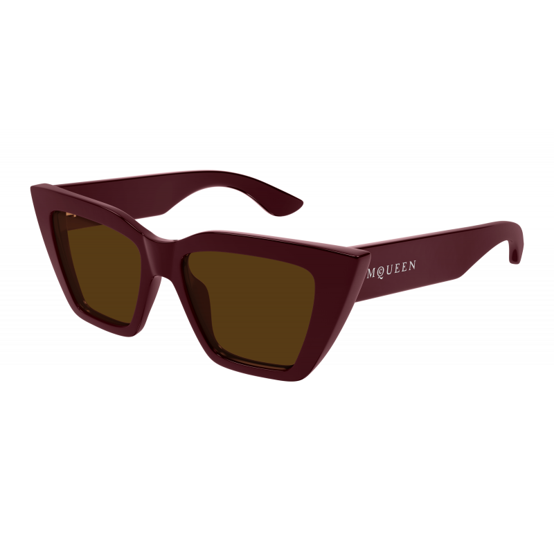 Sunglasses Alexander McQueen AM 0507 S- 003 Burgundy / Brown 52mm